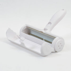 white pet hair removal brush