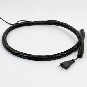 Ribbed cable protector wrapped around a cable