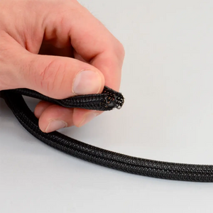 Easy installation of self closing cable protector