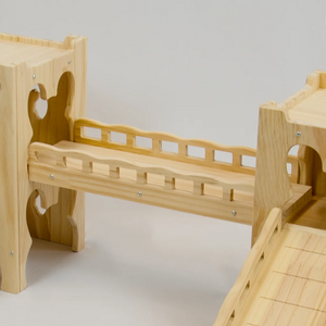 wooden bridge for a bunny castle