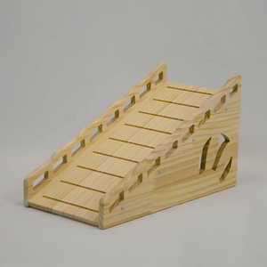 closed wooden bunny castle ramp