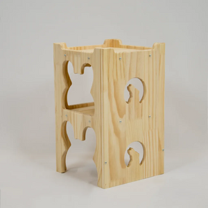 wooden bunny castle tower