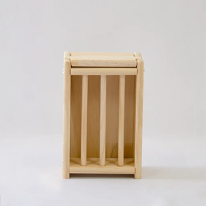 wooden hayrack for bunnies