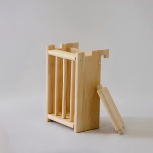 wooden hayrack for small animals