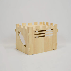 wooden rabbit castle house