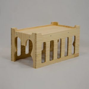 wooden tunnel for bunnies