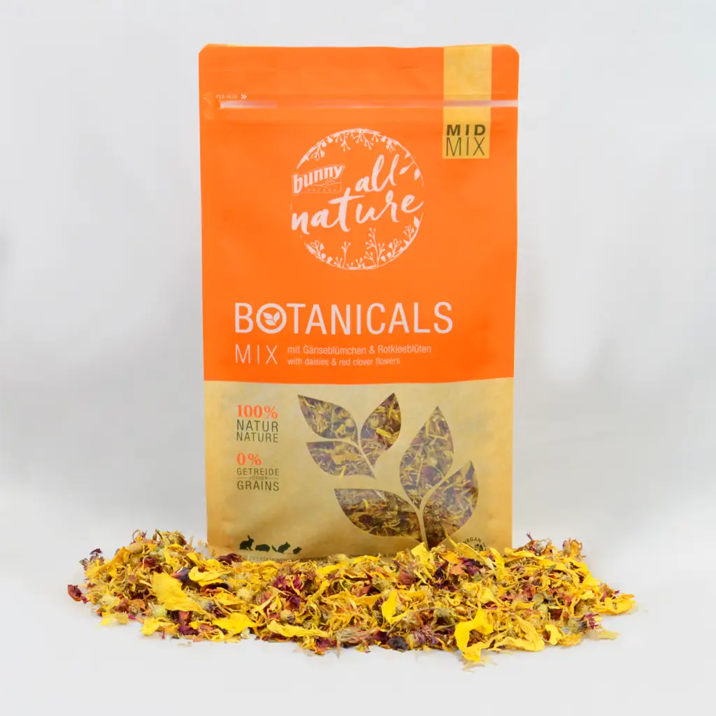 Bunny Nature dried herb Mix daisies and red clover blossoms
