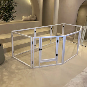 white luxurious indoor bunny playpen