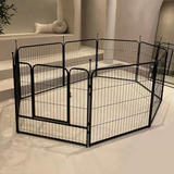 black metal indoor rabbit playpen