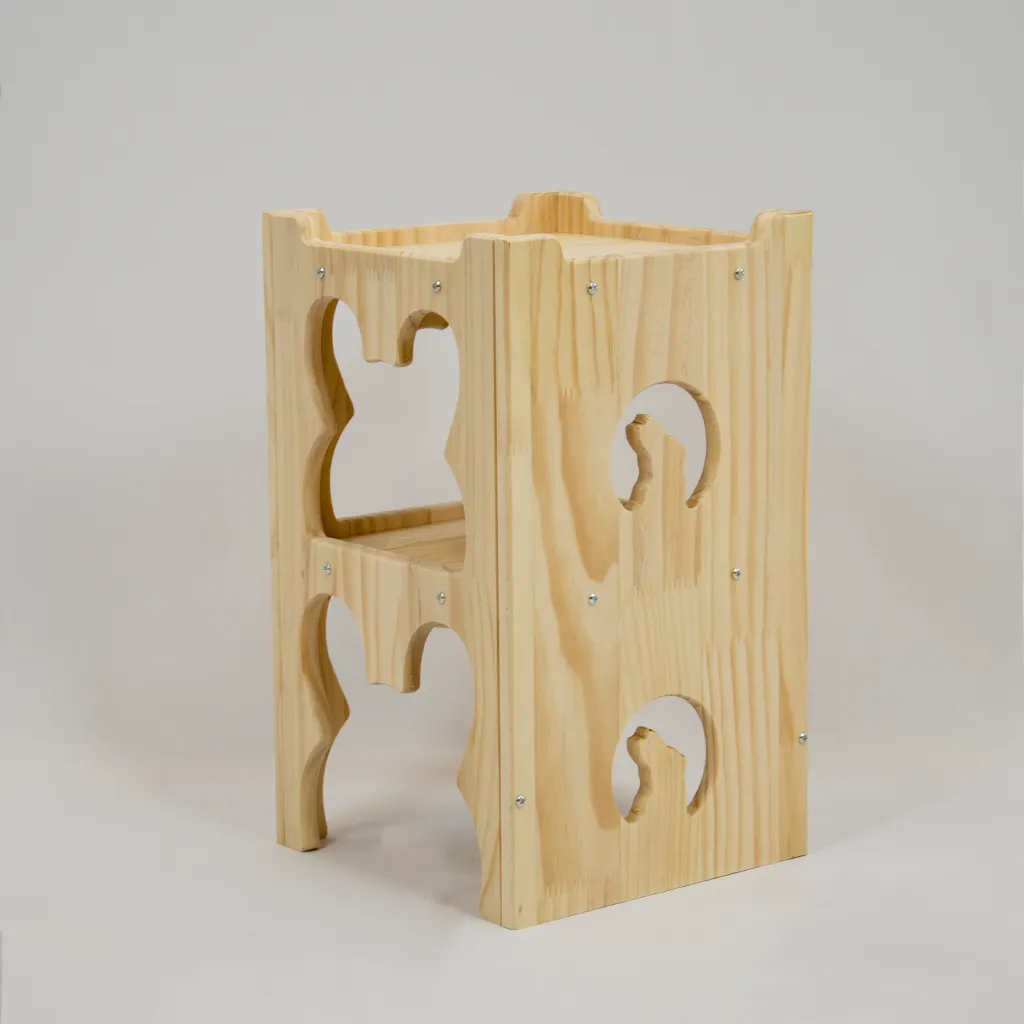 wooden bunny castle tower