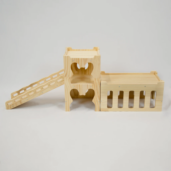 wooden rabbit castle bundle