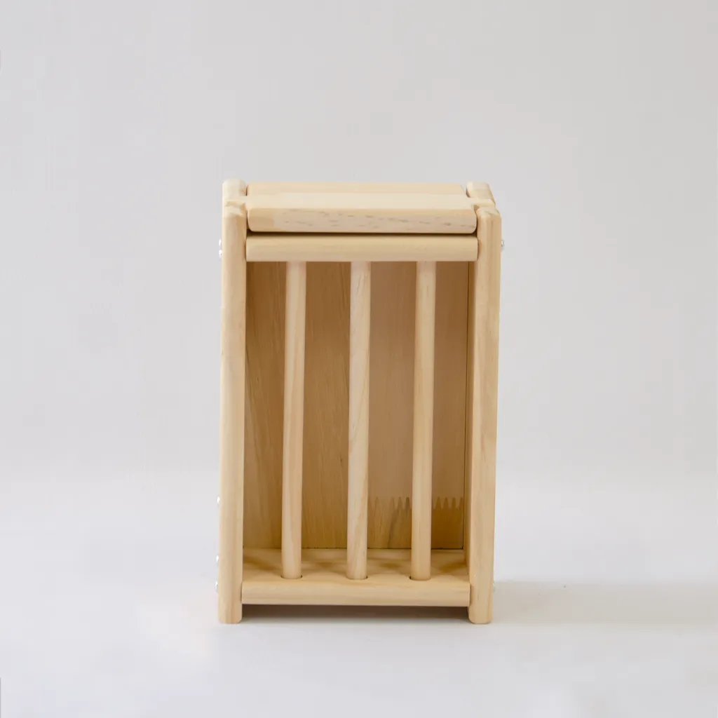 wooden hayrack for bunnies