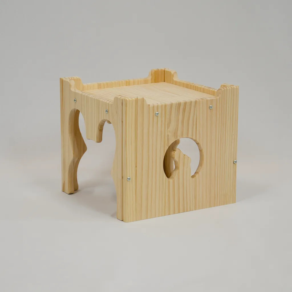 wooden bunny house