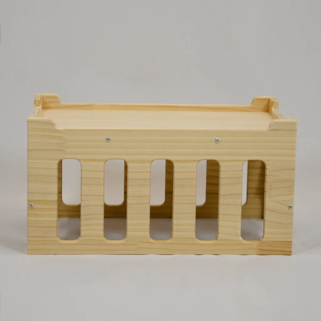 wooden bunny castle tunnel